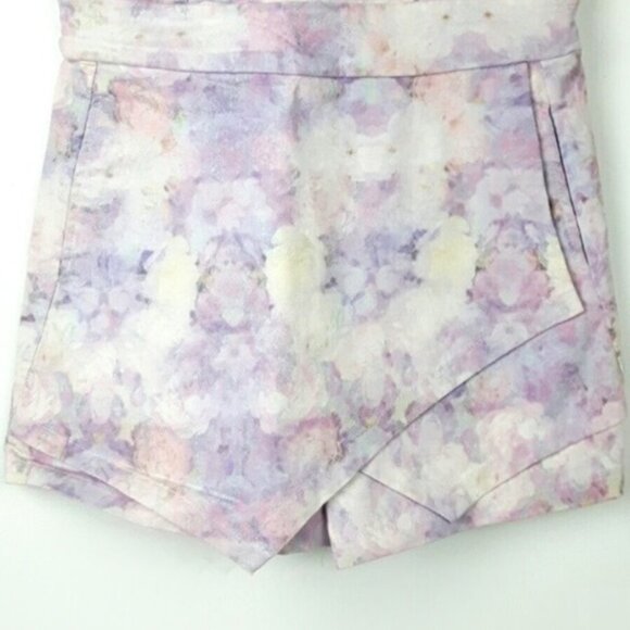 Purple ombre floral envelope skort  and crop top set Barbie Barbiecore b60 - Picture 6 of 12